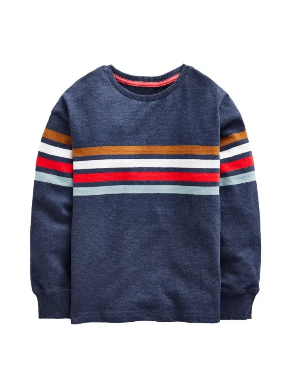 NWT Mini Boden Chest Stripe Cotton T-Shirt, Size 7/8